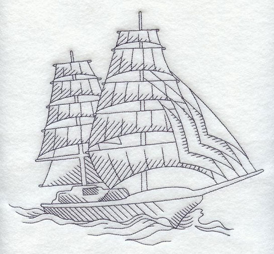 Tall Ship with 14 Sails