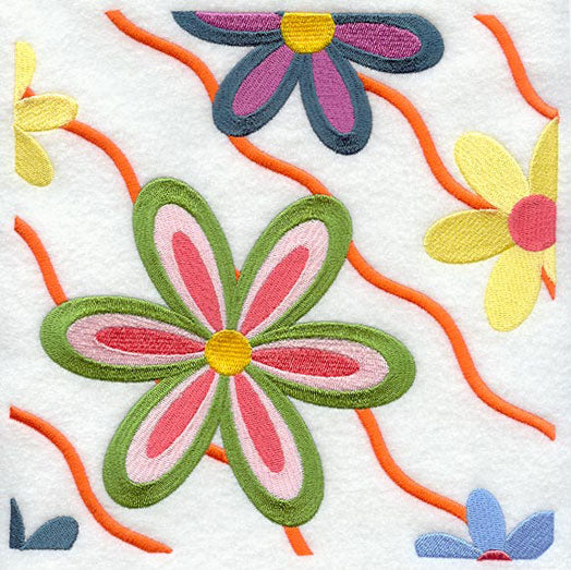 Flower Power Square - Ripples