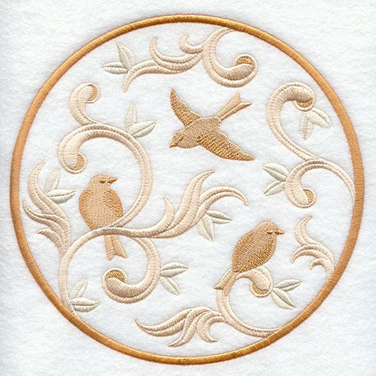 Birds and Swirls Circle
