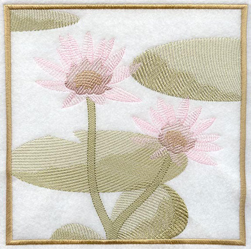 Water Lily Soft Shadow Square