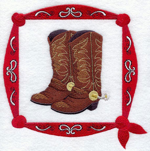 Cowboy Boot Bandana Square