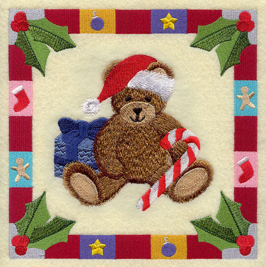 Christmas Bear Square