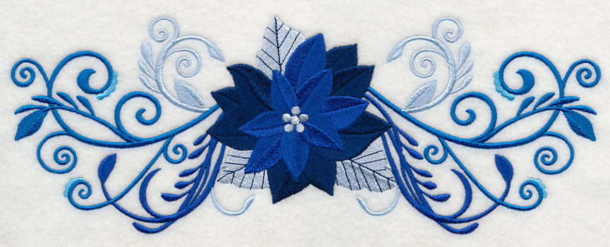 Shades of Blue Poinsettia