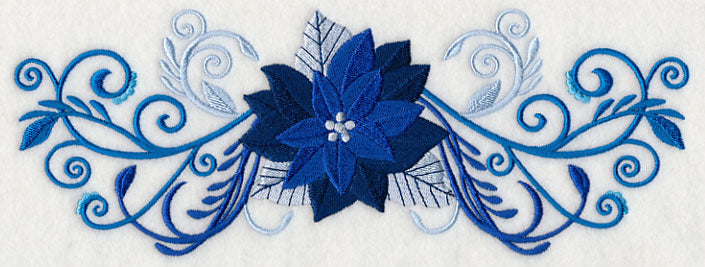 Shades of Blue Poinsettia