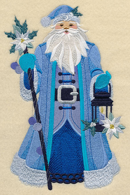Blue Christmas Santa Claus