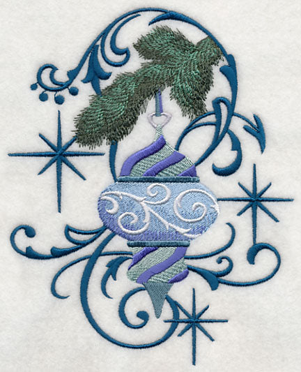 Blue Christmas Ornament and Echo 2