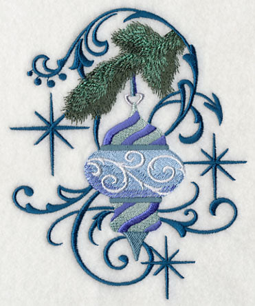 Blue Christmas Ornament and Echo 2