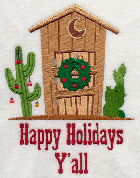 Christmas Cowboy Outhouse