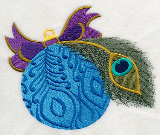 Christmas Peacock Ornament