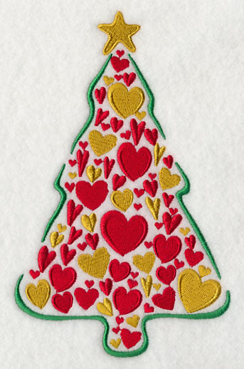 Christmas Tree of Hearts