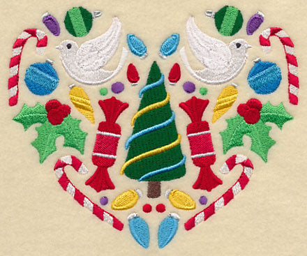 Festive Christmas Heart - Tree