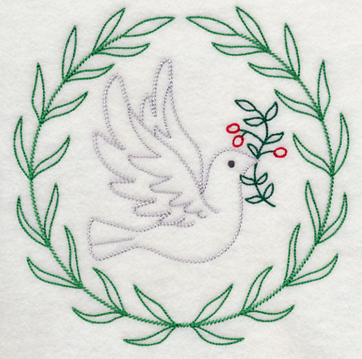 Dove with Holly (Vintage)