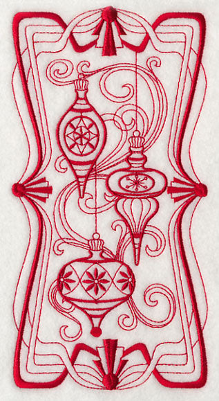 Art Nouveau Ornaments (Redwork)