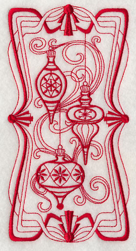 Art Nouveau Ornaments (Redwork)
