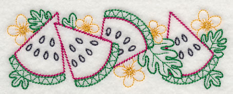 Watermelon Wedge Border (Vintage)