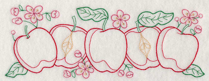 Apple Time Border (Vintage)