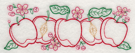 Apple Time Border (Vintage)