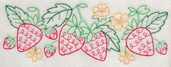 Summer Strawberry Border (Vintage)