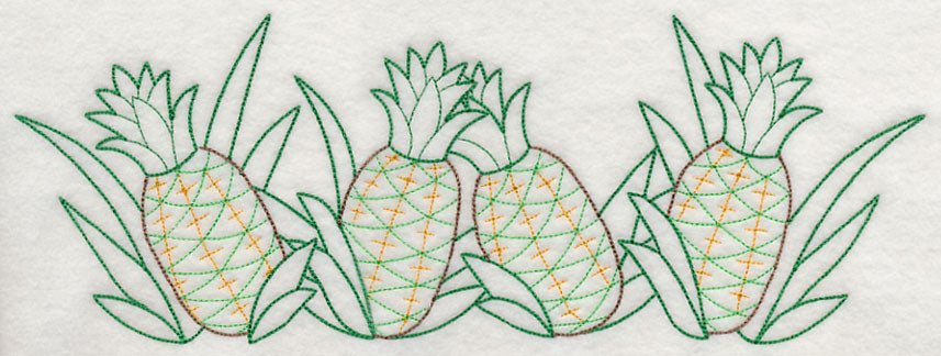 Juicy Pineapple Border (Vintage)