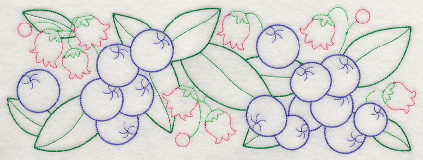 Bursting Blueberry Border (Vintage)