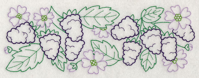 Wild Blackberry Border (Vintage)