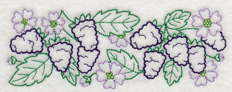 Wild Blackberry Border (Vintage)