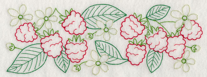 Tasty Raspberry Border (Vintage)