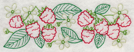 Tasty Raspberry Border (Vintage)
