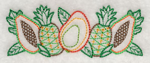 Tropical Fruit Border (Vintage)
