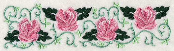 Rooster and Roses Border