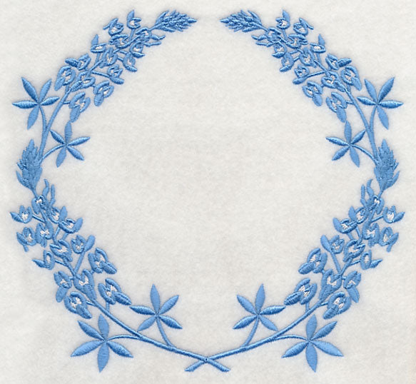 Monogram Wreath - Bluebonnet