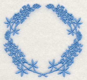 Monogram Wreath - Bluebonnet