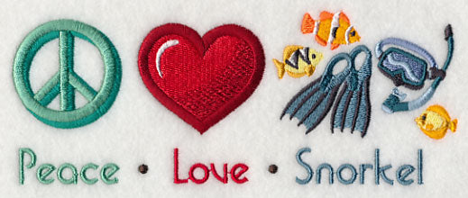 Peace Love Snorkel