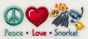 Peace Love Snorkel