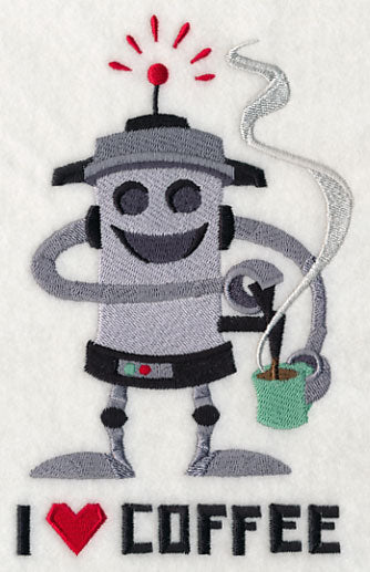 I Love Coffee Robot