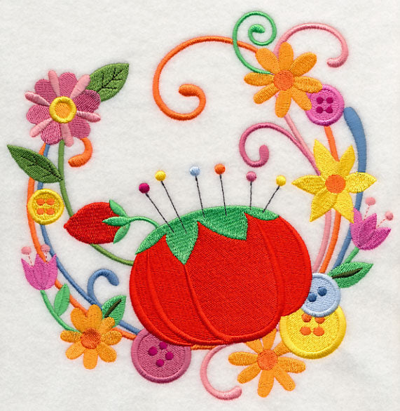 Pincushion & Petals Wreath