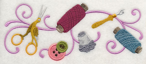 Vintage Sewing Notions Border