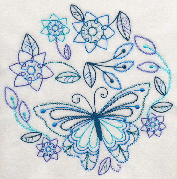 Blue Harmony Butterfly 2 (Vintage)