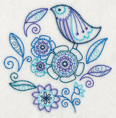 Blue Harmony Bird 2 (Vintage)