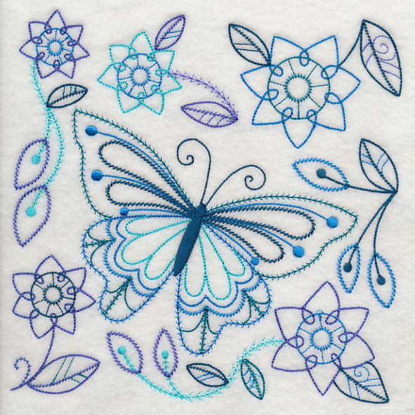 Blue Harmony Butterfly 5 (Vintage)