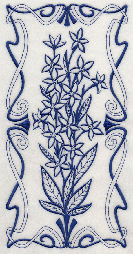 Art Nouveau Blue Star (Bluework)