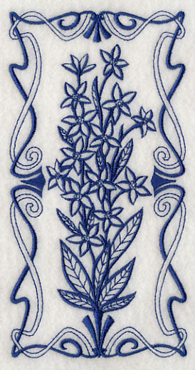 Art Nouveau Blue Star (Bluework)