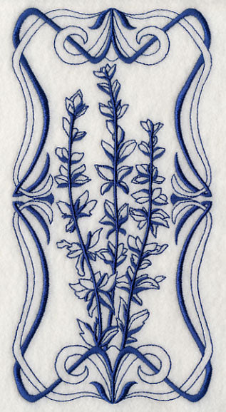 Art Nouveau Salvia (Bluework)