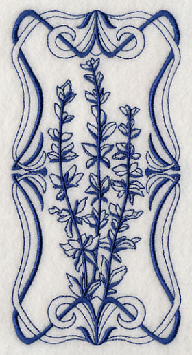 Art Nouveau Salvia (Bluework)