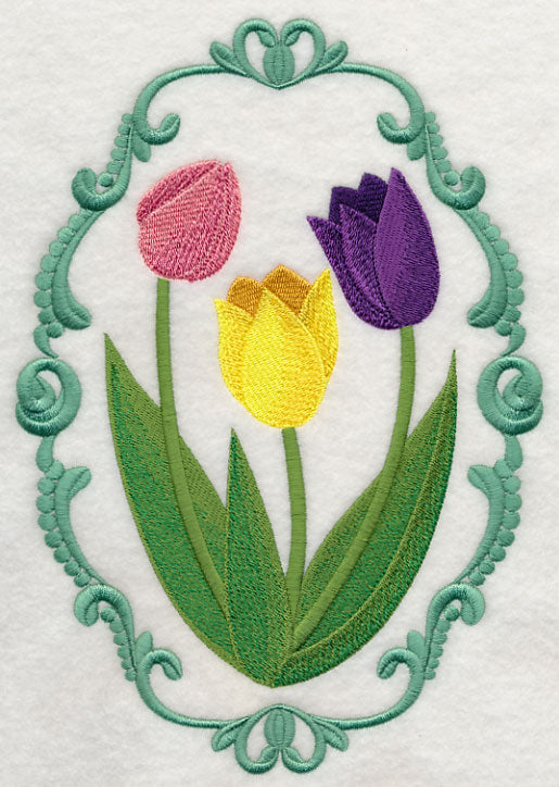 Flower Cameo - Tulips