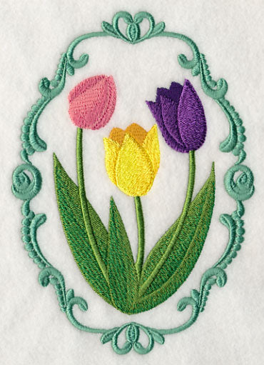 Flower Cameo - Tulips