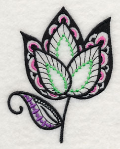 Flower Fantasy - Short Stem (Blackwork)