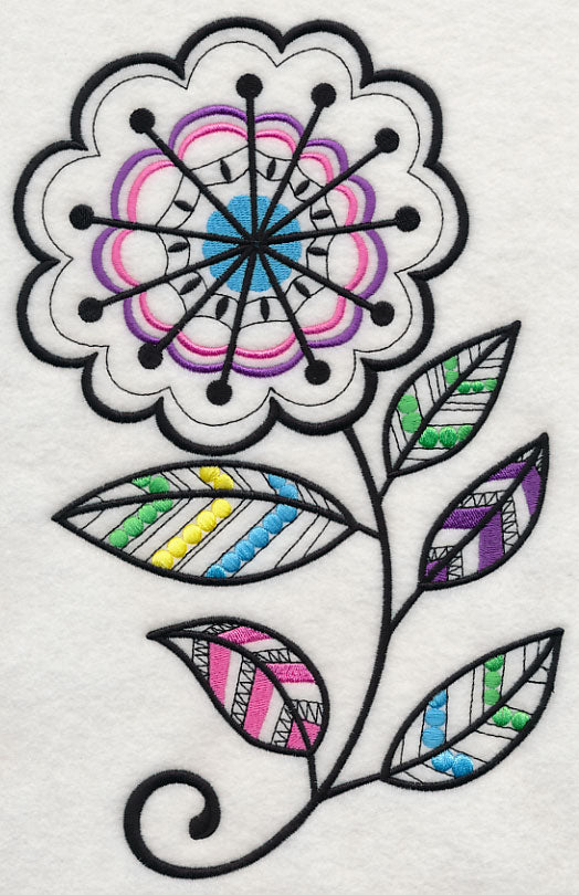 Starburst Blossom (Blackwork)