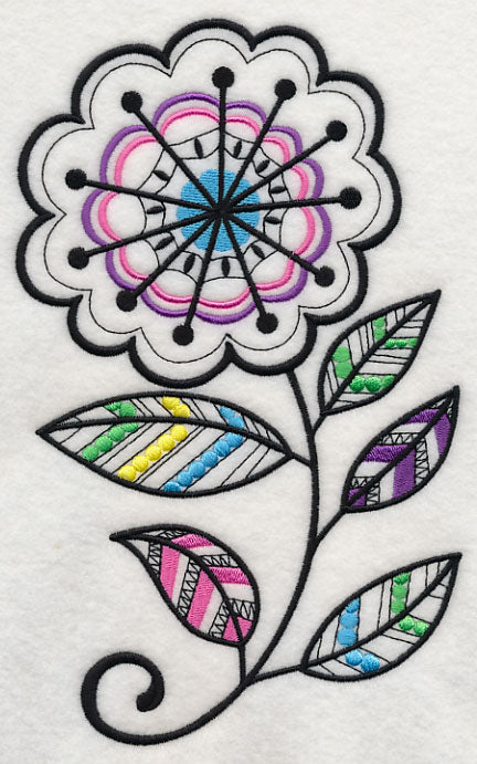 Starburst Blossom (Blackwork)