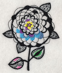 Petal Pops - Short Stem (Blackwork)